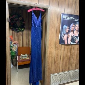 Joyfunear long blue gown NWT szMed